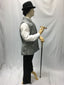 Cool Grey Jacquard Vest | Awesome Costumes Singapore