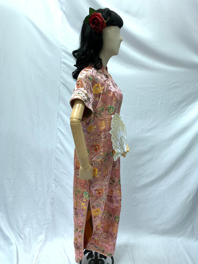 Pink Long Cheong Sam | Awesome Costumes Singapore