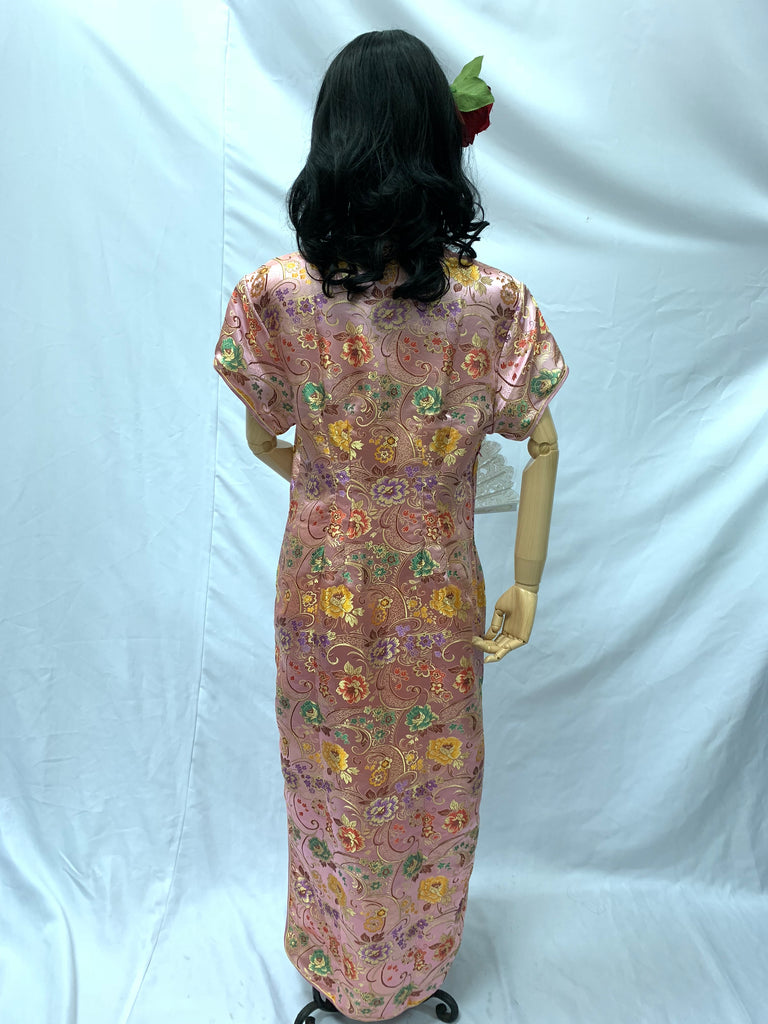 Pink Long Cheong Sam | Awesome Costumes Singapore