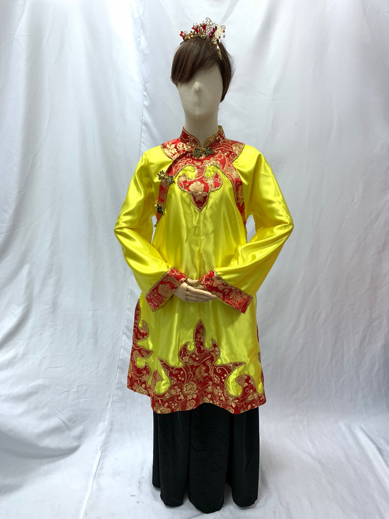 Yellow Chinese Female Costume