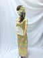 Long Brocade Cheongsam, Champagne Gold