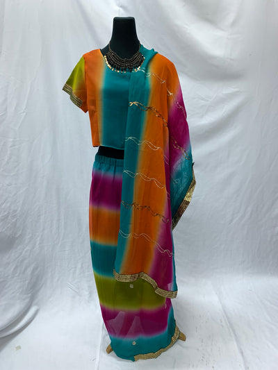 Traditional Indian Saree, Rainbow