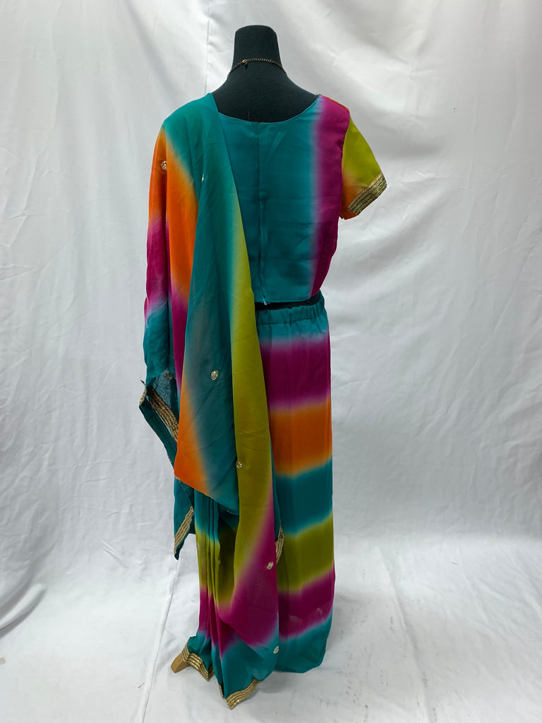 Traditional Indian Saree, Rainbow