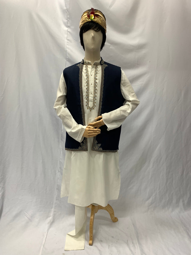 Indian Men's Kurta and vest set