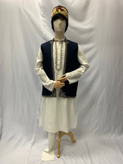 Indian Men's Kurta and vest set