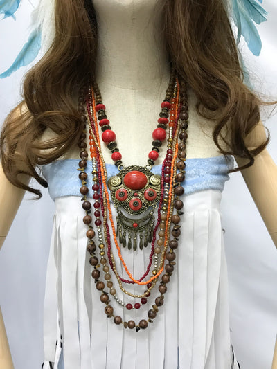 White tribal dress