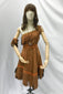 Brown tribal dress