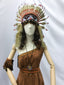 Brown tribal dress