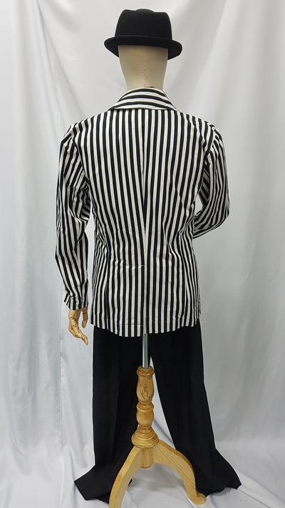 Black and White Striped Coat | Awesome Costumes Singapore