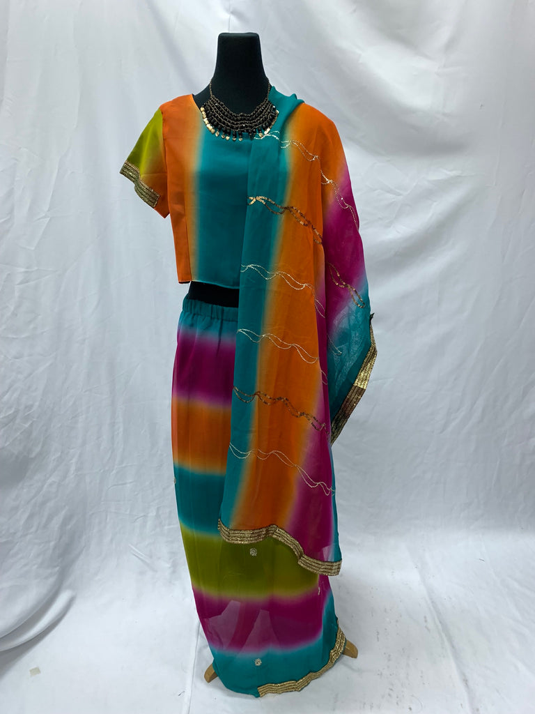 Traditional Indian Saree, Rainbow