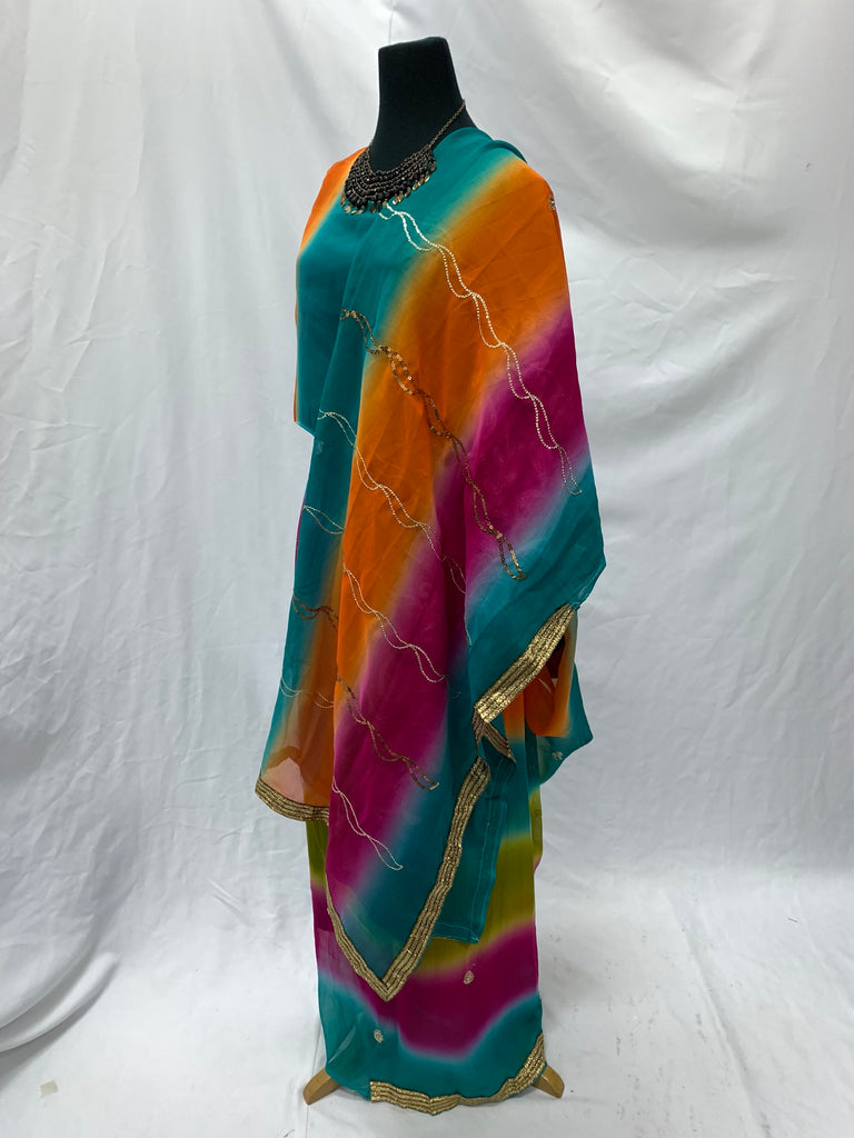 Traditional Indian Saree, Rainbow