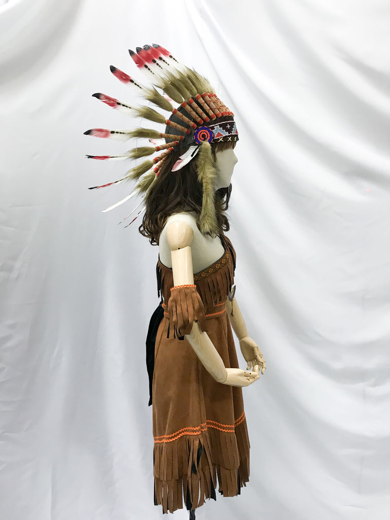 Brown tribal dress